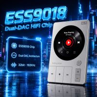 reproductor de musica hifi portatil ess9018 dual-dac de 128 gb dsd256 32 bits192 khz sin perdidas diseno de teclas de piano reproductor mp3 hifi