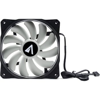 ABYSM Gaming Ventilador CPU Breeze, 120 mm, 11 aspas, Ultra Silencioso, Color Blanco y Negro