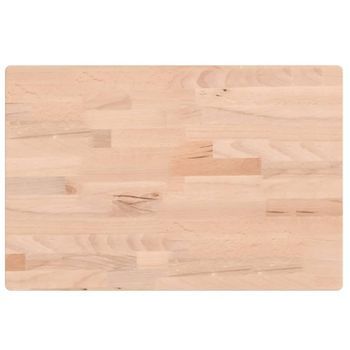 Tabla De Cortar Madera Maciza De Haya 60x40x4 Cm Vidaxl