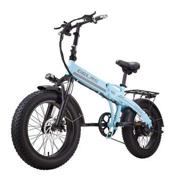 Bicicleta Eléctrica Plegable Orlms S9f, Fat Bike De 20