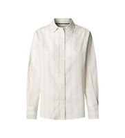 pepe jeans para mujer pl3051405 camisa bain beige m casual algodon manga larga