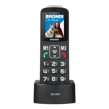 Móvil básico Brondi Amico Flash Dual SIM Bluetooth 2 pulgadas Negro