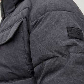 Jack & Jones Chaquetas 12212233 JJBRADY PUFFER SN BLACK para hombre