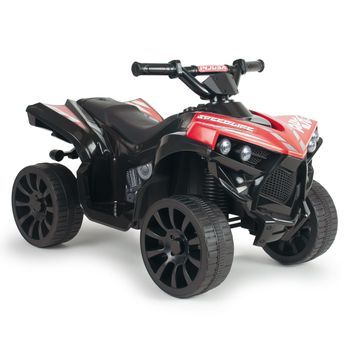 Quad Eléctrico Niño Racing Rojo 6v Litio +18 Meses