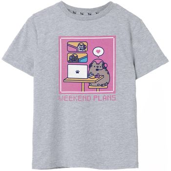 Pusheen Camiseta Weekend Plans para niña