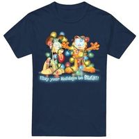 garfield camiseta bright holidays para hombre