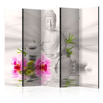 Biombo - Buddha And Orchids Ii (225x172 Cm)