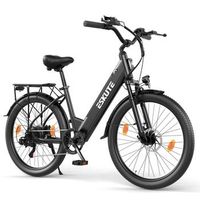 bicicleta electrica eskute c100 plus para ciudad y desplazamientos diarios color negro