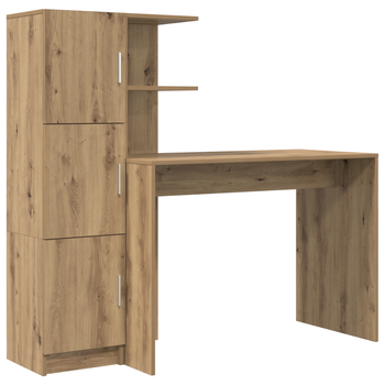 Escritorio | Mesa De Trabajo 2 Piezas Roble Artesanal