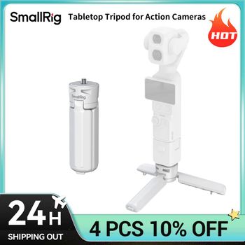 Trípode de sobremesa SmallRig para cámaras DJI Osmo 4 Pro / Pocket 4 / Pocket 3 / Action 6/5 Pro, mini trípode para cámaras con capacidad de carga de 500g.