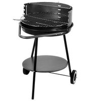 barbacoa de carbon carro de barbacoa redonda 2 ruedas parrilla