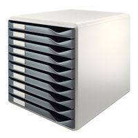 leitz 5281 cajonera gris oscuro 10 cajones