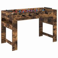 mesa de futbolin roble ahumado 125 x 605 x 80 cm vidaxl