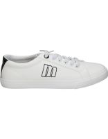 zapatillas mustang aria 60615 blancas y negras para mujer 39