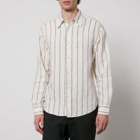 nn07 quinsy striped cotton-canvas shirt - xl