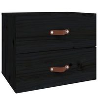 mesita de noche 36x50x40 cm madera - negro