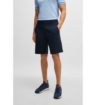 BOSS para hombre. 50504550 Pantalón corto Speedflex marino (52), Casual, Poliéster