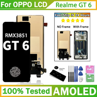pantalla lcd amoled de 678 pulgadas para realme gt6 rmx3851 montaje de digitalizador con pantalla tactil gt 6 piezas de reparacion de pantalla