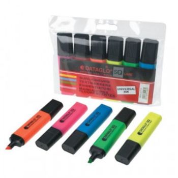 Value Highlighter Flat Barrel Chisel Tip Assorted (PK6)