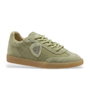 Blauer para mujer. S6AURORA01 Zapatillas Aurora 01 verde (37), Piel, Plano, Ante, Cordones, Casual
