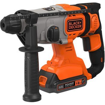 Martillo Sds-plus 18v Con 2 Baterías 2,5ah Black+decker Bcd900e2k-qw