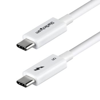 Cable Thunderbolt 5 StarTech TBLT5MM1M240WWH 1 m 120 Gbps 240 W Blanco