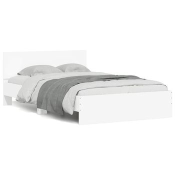 Estructura De Cama Con Cabecero Blanca 120x190 Cm Vidaxl
