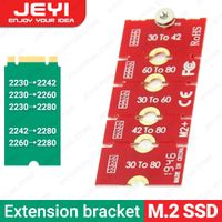 jeyi m2 ngff nvme ssd soporte de extension transferencia 2230224222602280 longitud extender adaptador soporte tarjeta placa cambio tamano largo