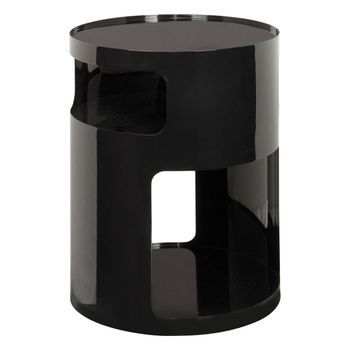 Mesa Auxiliar Ashdal Negra 32.5x32.5cm