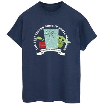 Disney Camiseta manga larga The Mandalorian Galaxy's Greetings para mujer