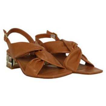 Lolas Deportivas Moda sandalia con tacon de 4cm tiras tubulares anudadas para mujer