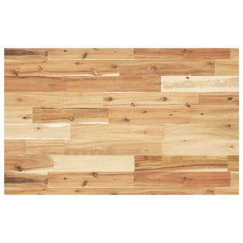Encimera Tocador Baño Madera Acacia Acabado Aceite 120x50x4 Cm Vidaxl