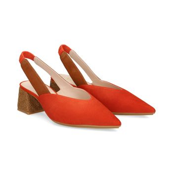 Lodi Zapatos De Tacón Medio Mujer - Marrón, Rojo Talla 39
