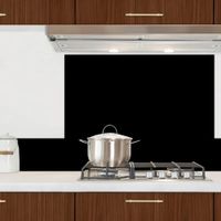frente de cocina en aluminio - 300 x 20 cm - negro