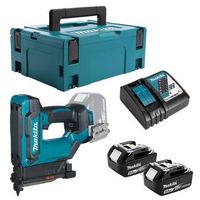 clavadora 18 v li-ion 5 ah makita - 2 baterias cargador maletin - dpt353rtj