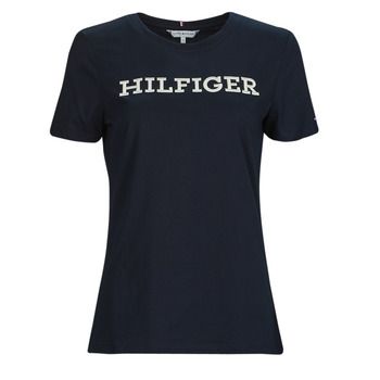 Tommy Hilfiger Camiseta REG MONOTYPE EMB C-NK SS para mujer