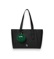 karl lagerfeld para mujer b4w30081 bolso tote grande con colgante ikon pebble negro osfa casual poliester