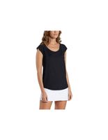 camiseta de fitness ditchil ease mujer negro