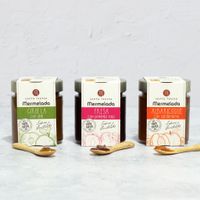 pack de mermeladas tradicionales albaricoque ciruela y fresa 720 g