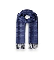 hackett london para hombre hm0400111 bufanda brnd azul osfa casual lana clasico