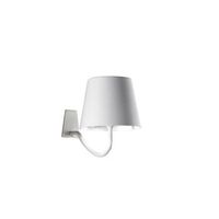 lampara de pared led blanca poldina recargable y regulable con bateria de hasta 12 horas