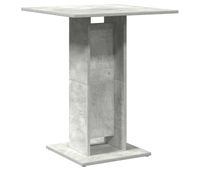 vidaxl mesa de bistro de madera contrachapada gris 60x60x75 cm