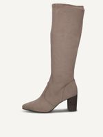 caprice boots brown made of textiles with block heel size 37