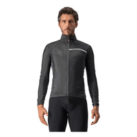 chaqueta cortavientos castelli squadra stretch negro claro talla l