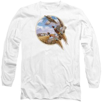 Wildlife Camiseta manga larga October Meries Pheasants para mujer