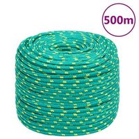 cuerda de barco polipropileno verde 6 mm 500 m vidaxl