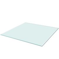 tablero mesa  tablero escritorio de cristal templado cuadrado 700x700 mm