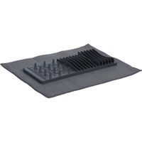 escurreplatos de polipropileno gris 30x11x36cm