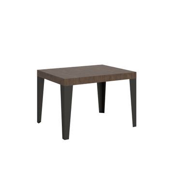 Mesa Extensible 70x110/194 Cm Flame Nogal Estructura Antracita