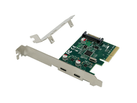 controladora conceptronic pci express x4 2 puertos usb 32 gen2 2xusb-c